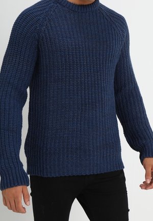Stickad tröja - dark blue