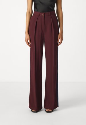 Elisabetta Franchi WOMEN'S PANTS - Pantalon classique - rouge noir