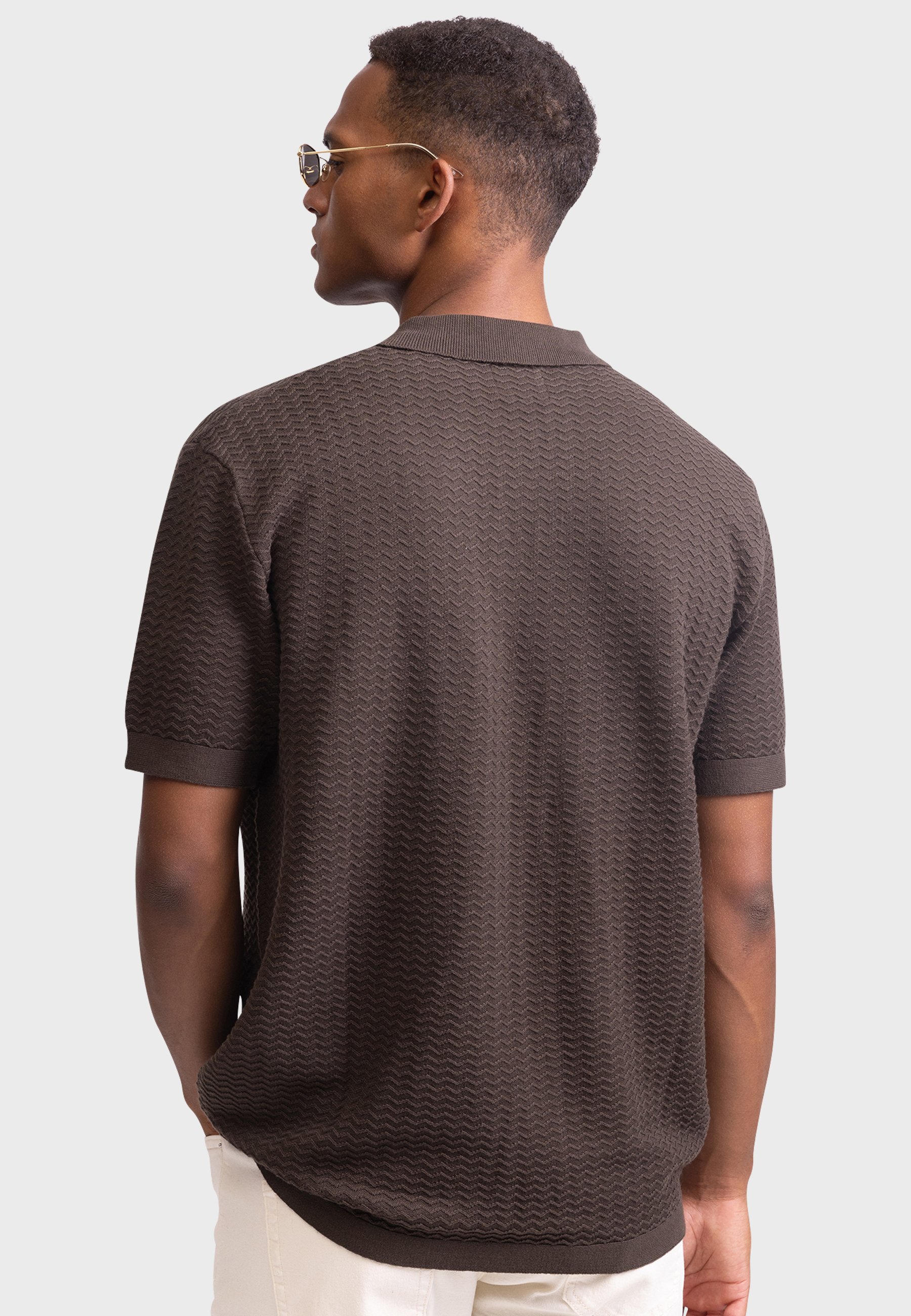 Redefined Rebel FERNANDO BOXY FIT - Polo shirt - turkish coffee