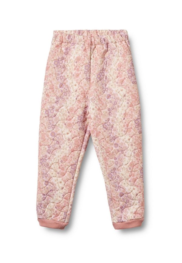 Stoffhose - lilac flower rainbow