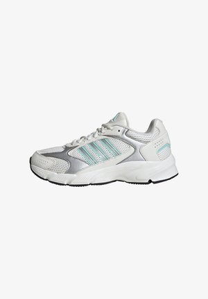 adidas Sportswear CRAZYCHAOS - Trainers - core white silver metallic semi flash aqua