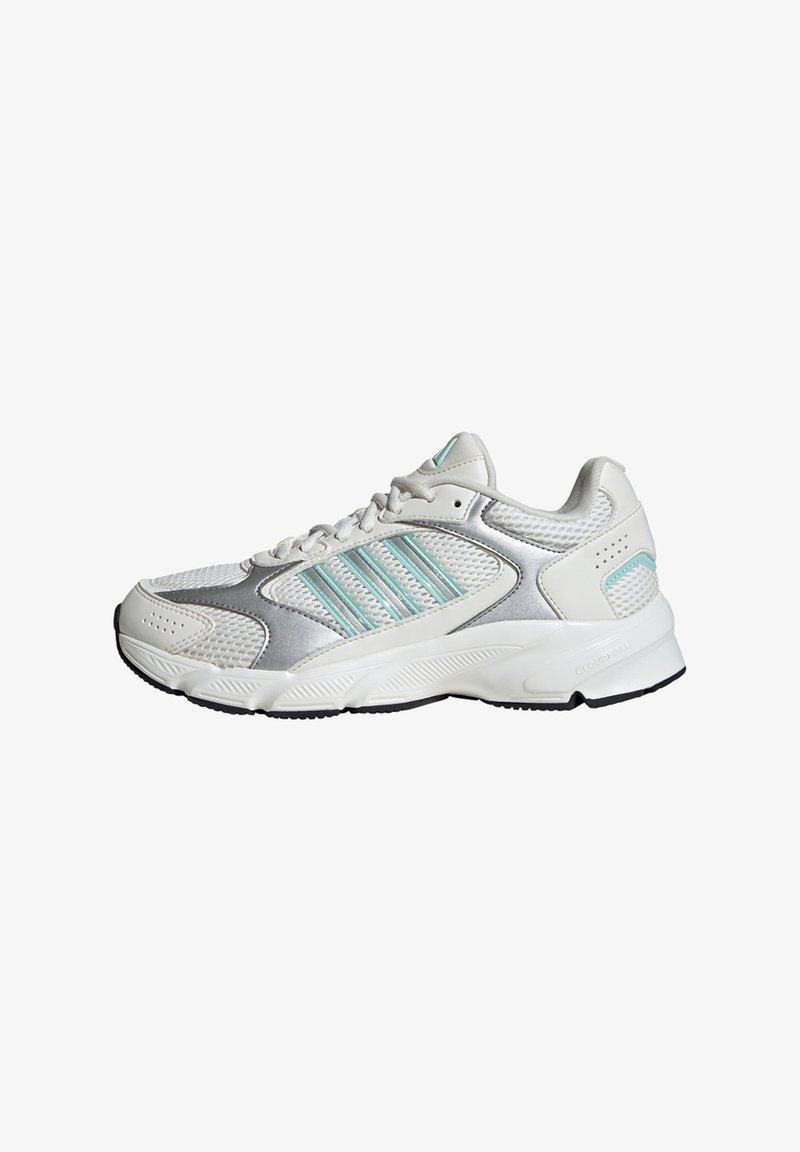 adidas Sportswear CRAZYCHAOS - Baskets basses - core white silver metallic semi flash aqua