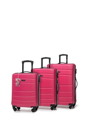 LUGGAGE SET WITH TAG FROM ABS - Trolley - pink