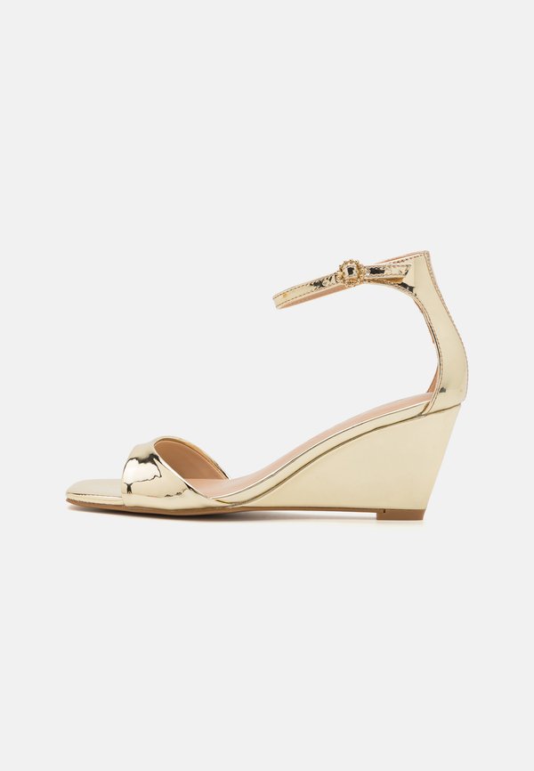 ONLALANI WEDGE HEEL - Wedge sandals - gold