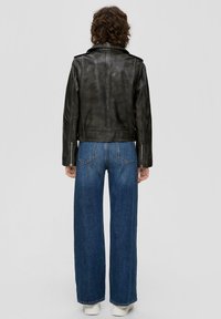 s.Oliver Lederjacke - schwarz