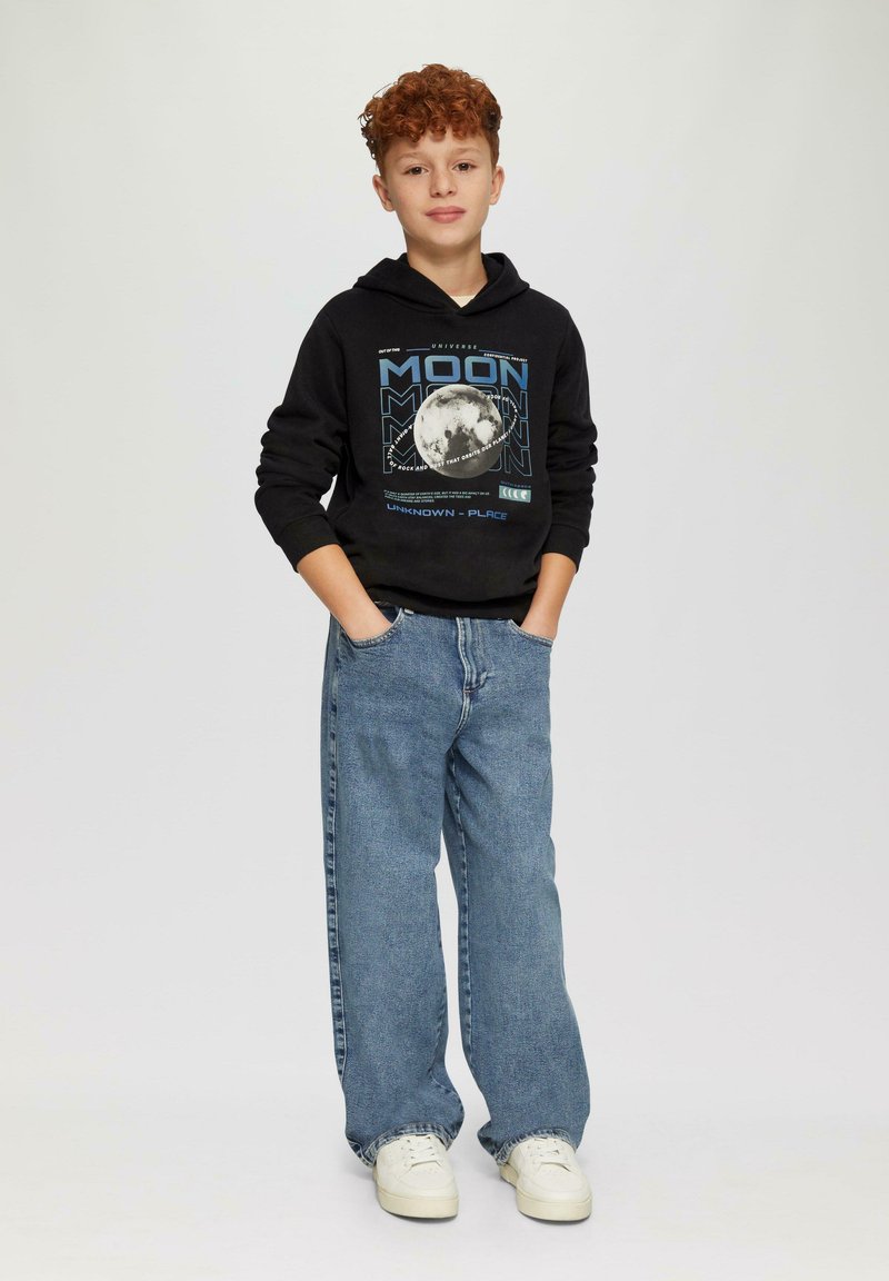 s.Oliver IMPRIMÉ - Kapuzenpullover - schwarz