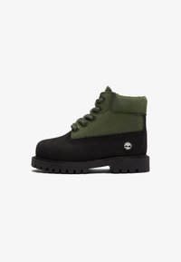 Non selezionato, black nubuck w dark green