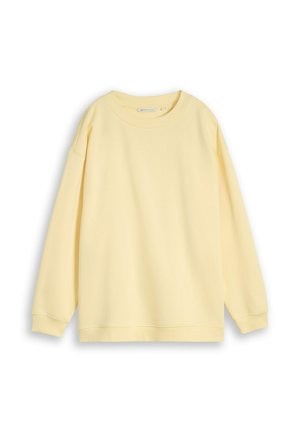 TOM TAILOR, OVERSIZED SWEATSHIRT WITH PRINT - Sweatshirt - soft vanilla yellow