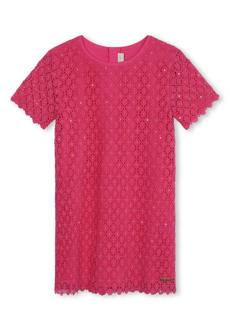 Michael Kors Kids Cocktailjurk donkerroze Michael Kors Kids Cocktailjurk donkerroze