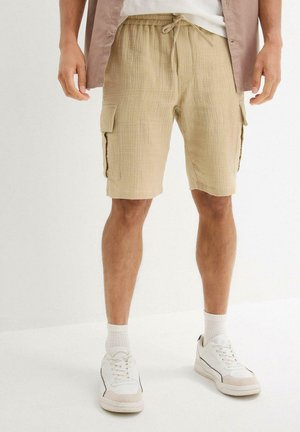 REGULAR FIT BERMUDA - Short - beige