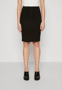 Guess - IDA MIDI SKIRT - Ceruzaszoknya - jet black Miniatűr kép 1