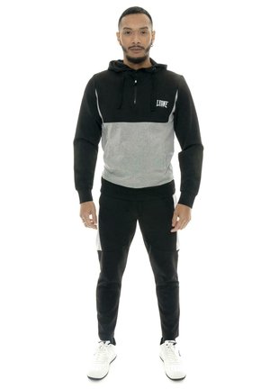 LEONE 1947, TRACKSUIT SET - Survêtement - grey-black solid