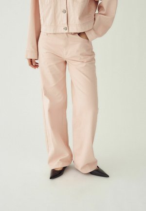 KATY - Blugi drepți - washed pink