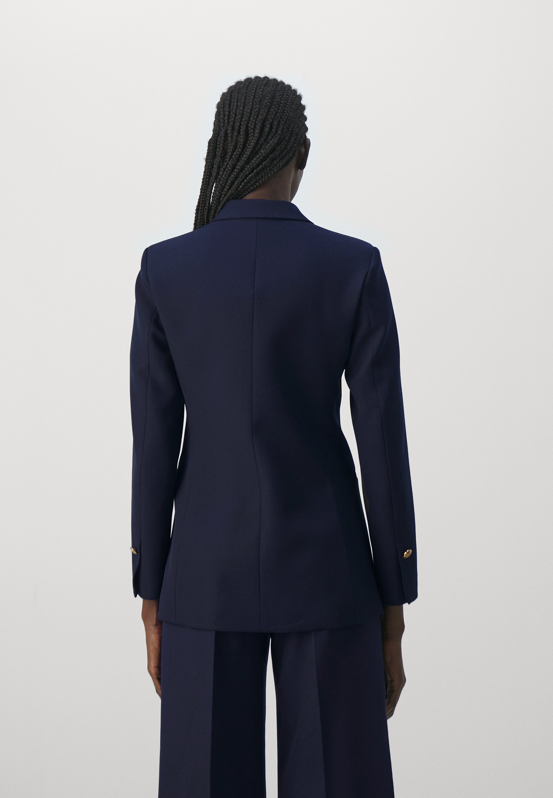 サンドロ　Veste Marine Blazer　テーラードジャケット　ベロア sandro Blazer - marine/bleu marine - ZALANDO