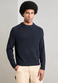 Marc O'Polo DENIM LONGSLEEVE CREWNECK - Pulover - dark blue