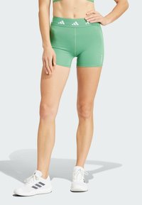 adidas Performance TECHFIT SHORT - Tights - preloved green