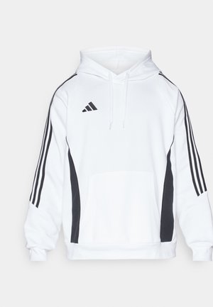 adidas Performance TIRO HOODIE - Kapuzenpullover - white/black