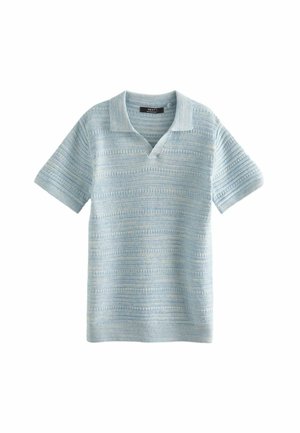 SHORT SLEEVE TROPHY NECK -REGULAR FIT - Strickjacke - blue