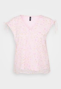 VMSMILLA V NECK STRING  - Débardeur - pink-a-boo