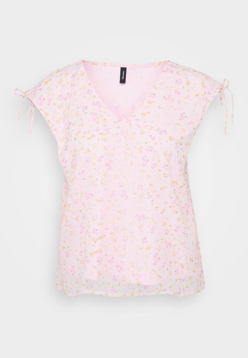 Vero Moda Petite VMSMILLA V NECK STRING - Top - pink-a-boo/pink ...