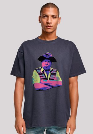 TV TIMES BENNY HILL IN CHARACTER POP ART - Print T-shirt - navy