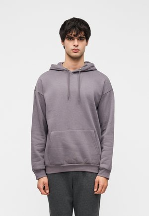 Φούτερ με κουκούλα - dark grey/purple