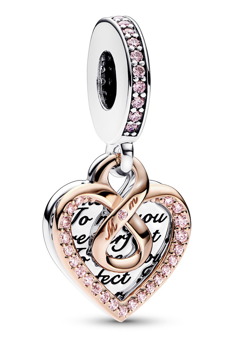 Pandora INFINITY MUM HEART DOUBLE DANGLE - Charm - sterling silver 
