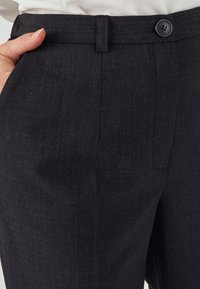 Damart LARGE LAINE BI STRETCH STATURES - Pantaloni - anthracite chiné