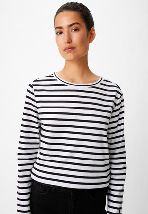 MIT STREIFENMUSTER - Langarmshirt - schwarz