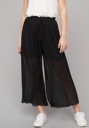 Cloud 5ive PLISSEE CULOTTE PANTS - Pantalones - black