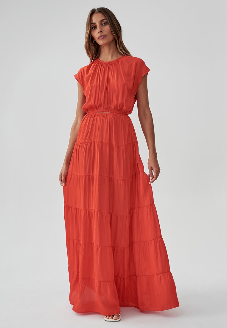 THE FATED TERISA - Vestito lungo - coral