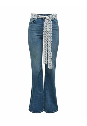 ONLY, FLARED FIT JEANS ONLREGENT HIGH WAIST FLARED FIT JEANS - Alt laienevad teksad - medium blue denim