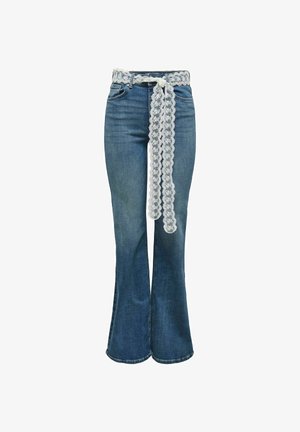 ONLY, FLARED FIT JEANS ONLREGENT HIGH WAIST FLARED FIT JEANS - Alt laienevad teksad - medium blue denim