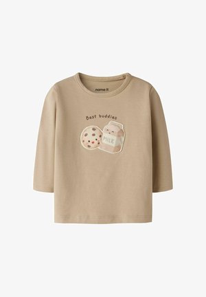 Name it, TOP REGULAR FIT UNISEX - T-shirt à manches longues - sesame