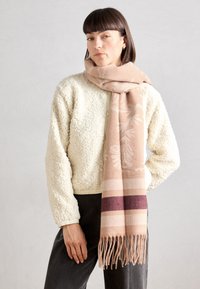 Schal - nude/wine red