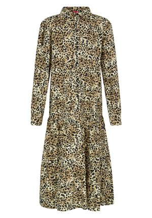Vestido camisero - camel