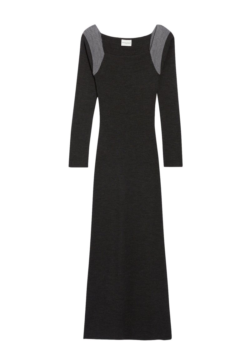 CLAUDIE PIERLOT Gebreide jurk grijs gemêleerd