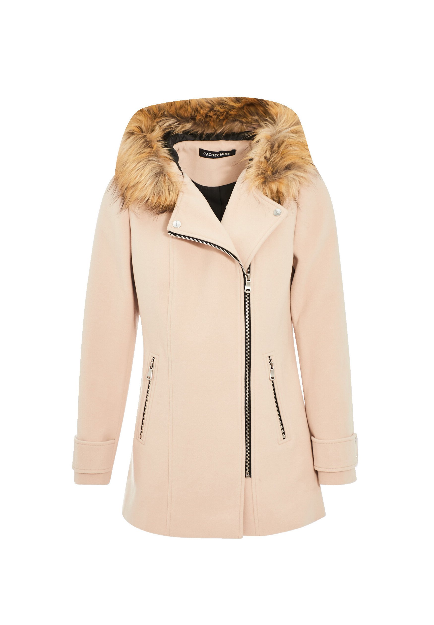 Cache Cache Trench Mit Kapuze Trench Coat Veste Femme Simili Cuir