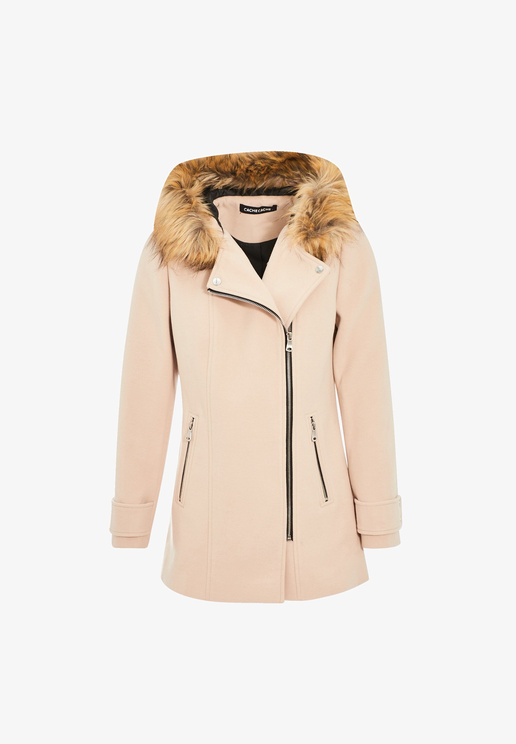 Cache Cache Trench Mit Kapuze Trench Coat Veste Femme Simili Cuir