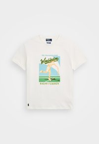 WIMBLEDON CLASSIC FIT LOGO TSHIRT UNISEX - Print T-shirt - ceramic white