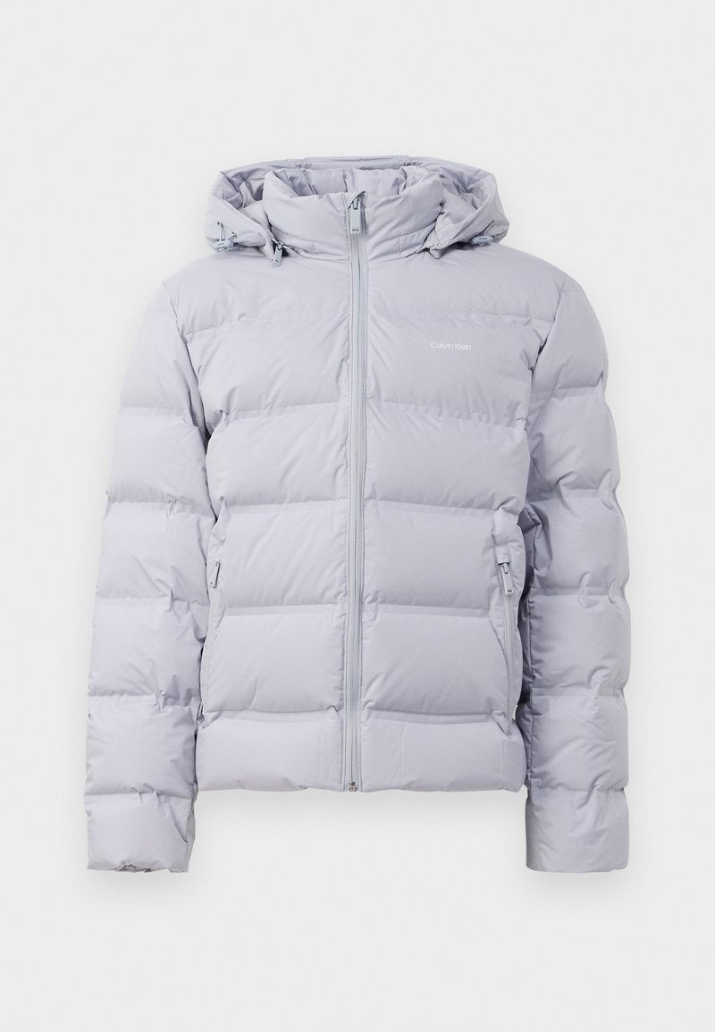 Calvin Klein Gewatteerde jas lichtgrijs