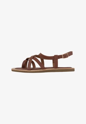 South Beach GLADIATOR - Sandales tongs - tan