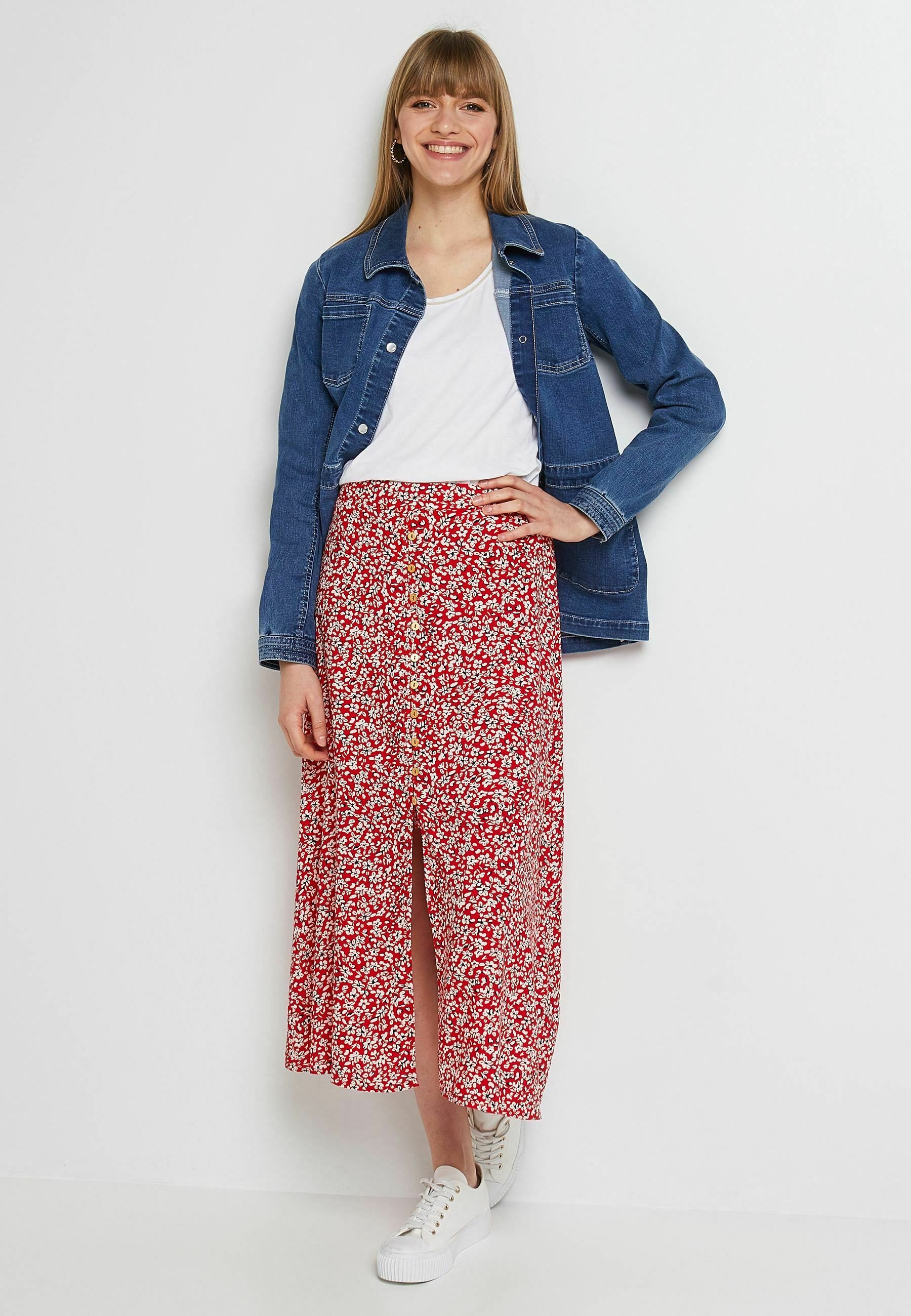Jupe Crayon Rouge Crew Clothing Pour Femme, Taille 8, Coton, Longueur Genou, Avec Poches, Neuve Avec étiquettes