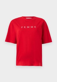 SLFVILJA PRINTED TEE - T-shirts med print - equestrian red