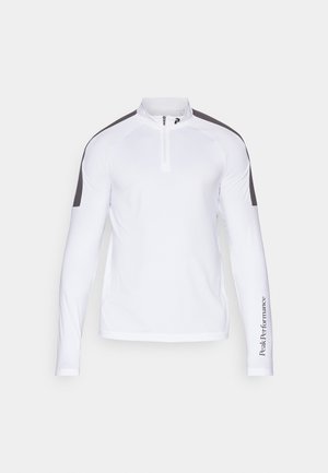 Peak Performance HALF ZIP BASELAYER - Longsleeve - white/motion grey