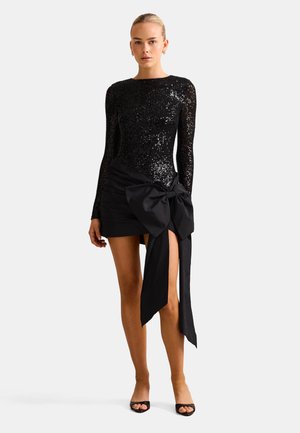 DOLLY SEQUIN BOW - Rochie cocktail/Rochie petrecere - black