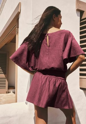 Next, Jersey dress - rhubarb