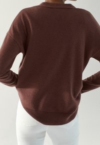 Massimo Dutti Gilet - dark brown