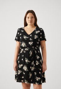 Vero Moda Curve - VMCEASY SHORT DRESS  - Abito a camicia - black Immagine in miniatura 1