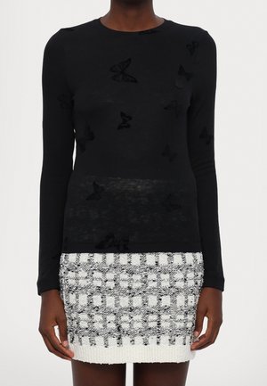 Top s dlouhým rukávem - black